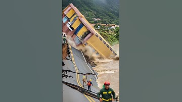 Building by the River Collapses as Massive Flood Hits!