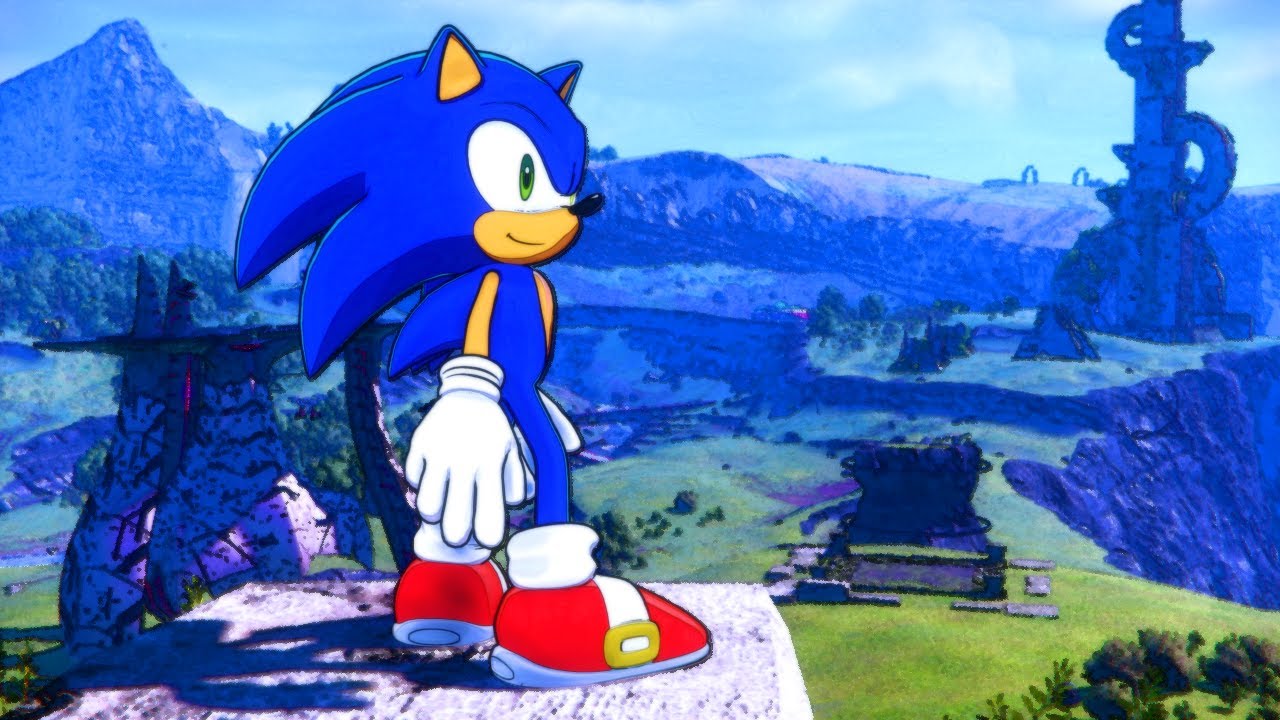 麵條君 on X: Sonic Frontiers mod Release 2D Illustration Shader