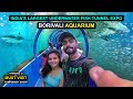 Indias largest underwater fish tunnel expo  borivali aquarium  latest information 2023 vlog