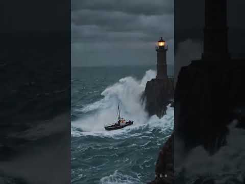 Lighthouse And Black Sea 