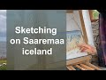 Two-hour sketching nature in 4 minutes with relax music