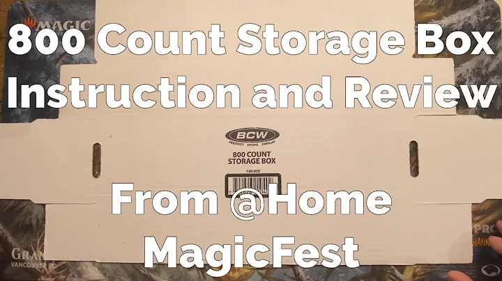 MTG - 800 Count Storage Box (Instruction & Review)