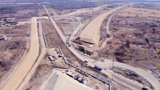 Федеральная трасса. Вид с высоты птичьего полета г. Хабаровск