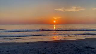 Восход солнца- звуки океана 4K