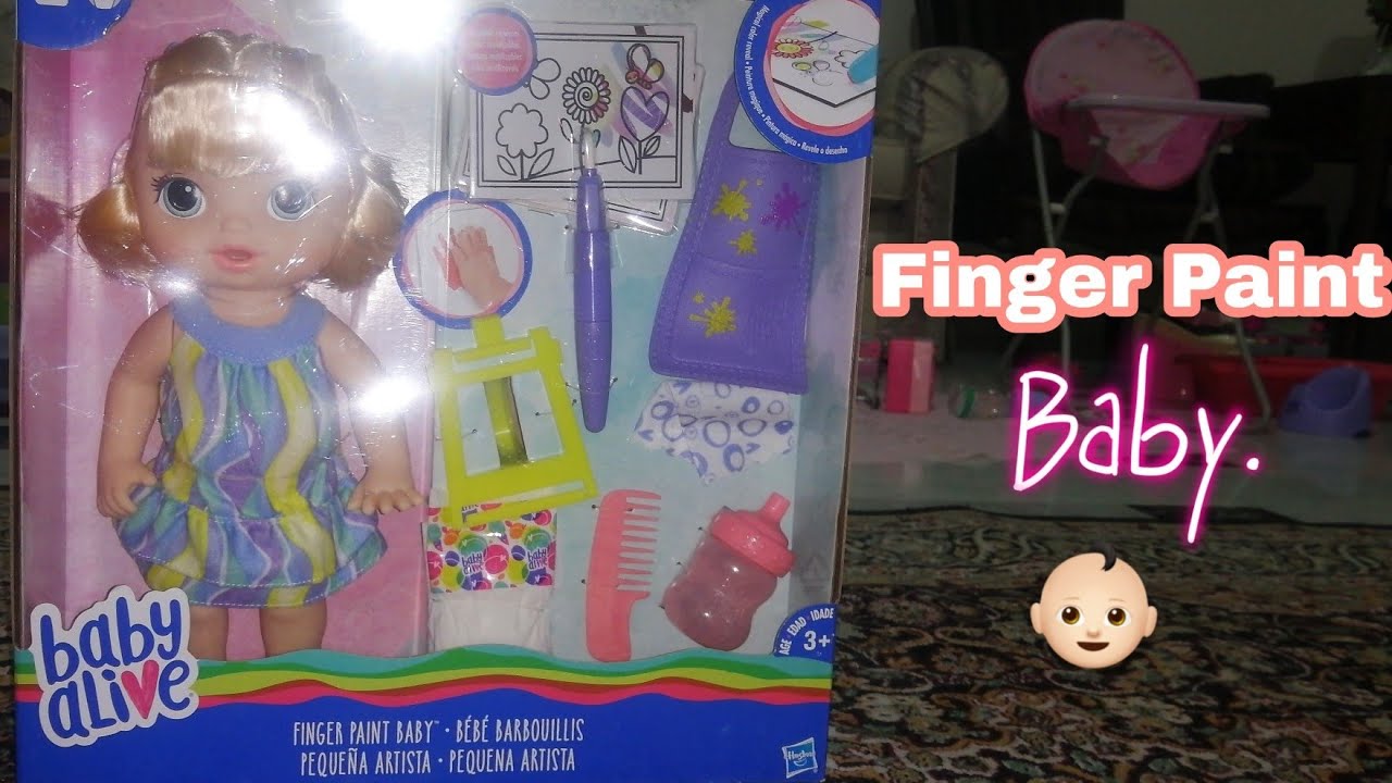 BABY ALIVE Finger Paint Baby Unboxing!! YouTube