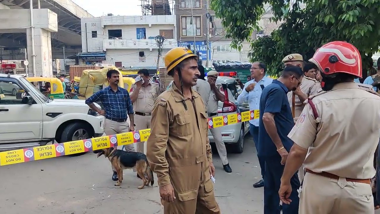 Bomb blast Mock Drill at Azad market 