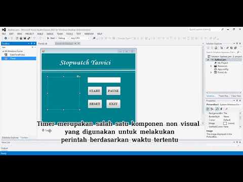 Tutorial membuat aplikasi stopwatch dengan visual studio