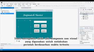 Tutorial membuat aplikasi stopwatch dengan visual studio