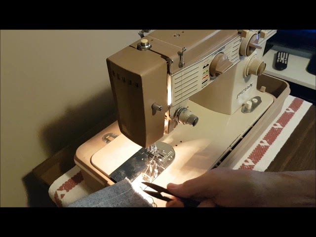 White 609 sewing demo - YouTube
