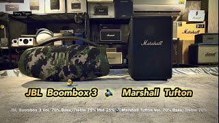 JBL Boombox 3 vs Marshall Tufton