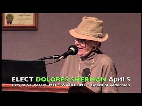 Dolores Sherman St Peters MO Board of Alderman Meeting April 22, 2010
