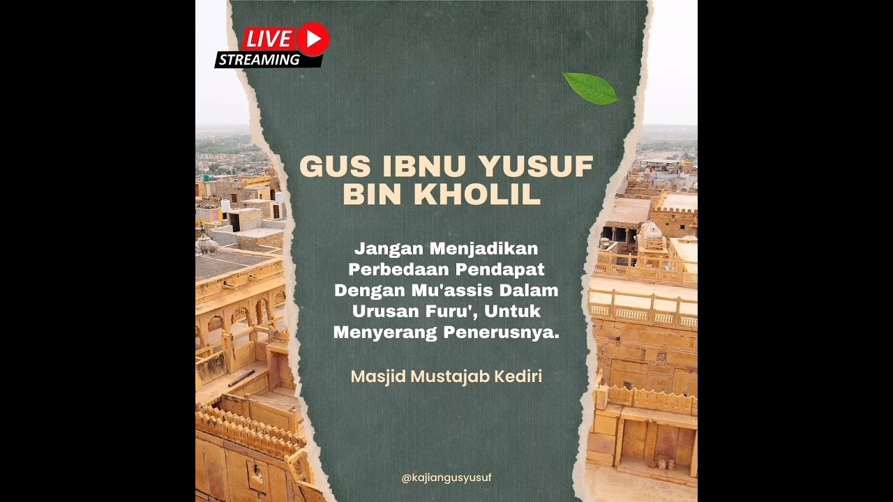 Ajaran Majlis Tarjih Menyimpang Dari Pendirinya...? Jangan Buru Buru Gus Ibnu Yusuf bin Kholil 
