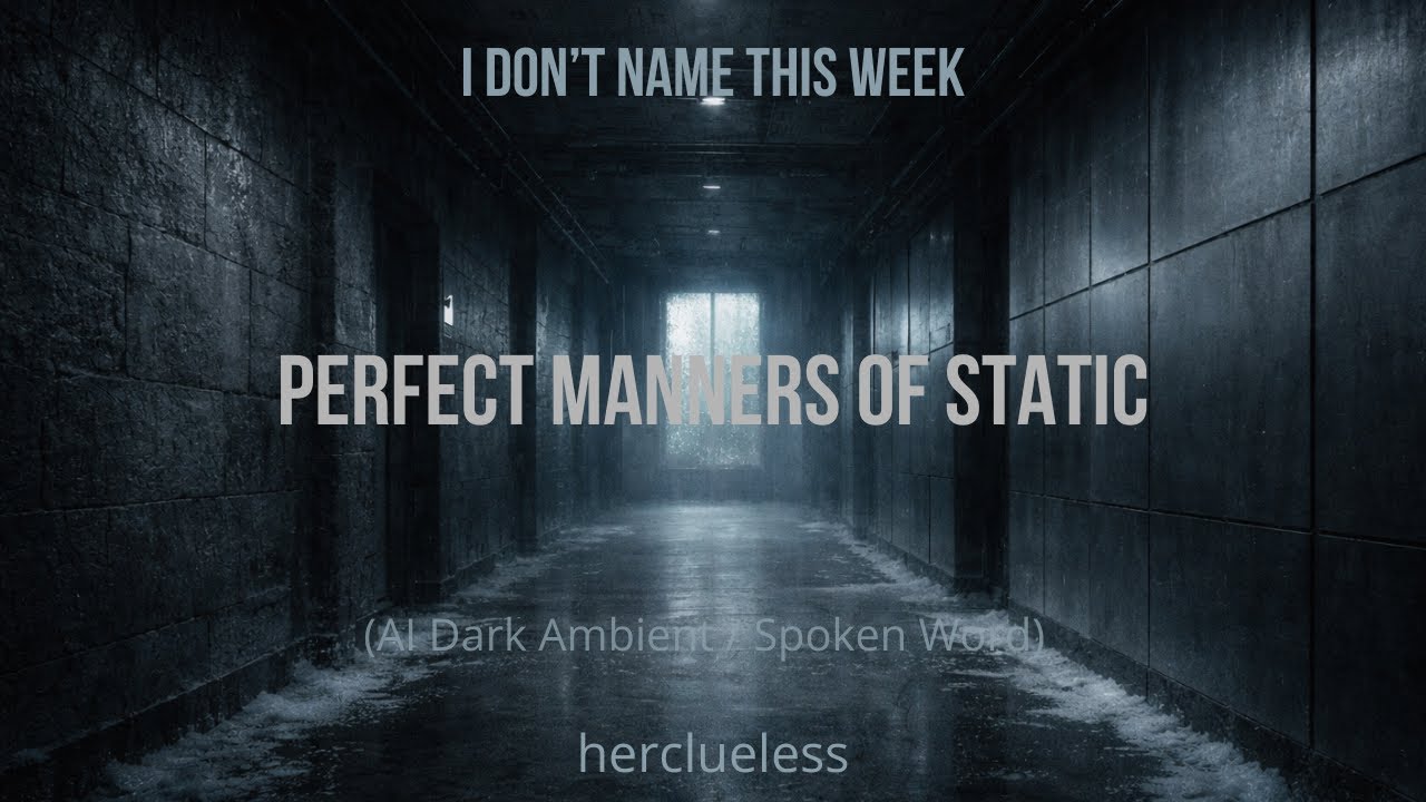 perfect manners of static | herclueless (AI Dark Ambient / Spoken Word)