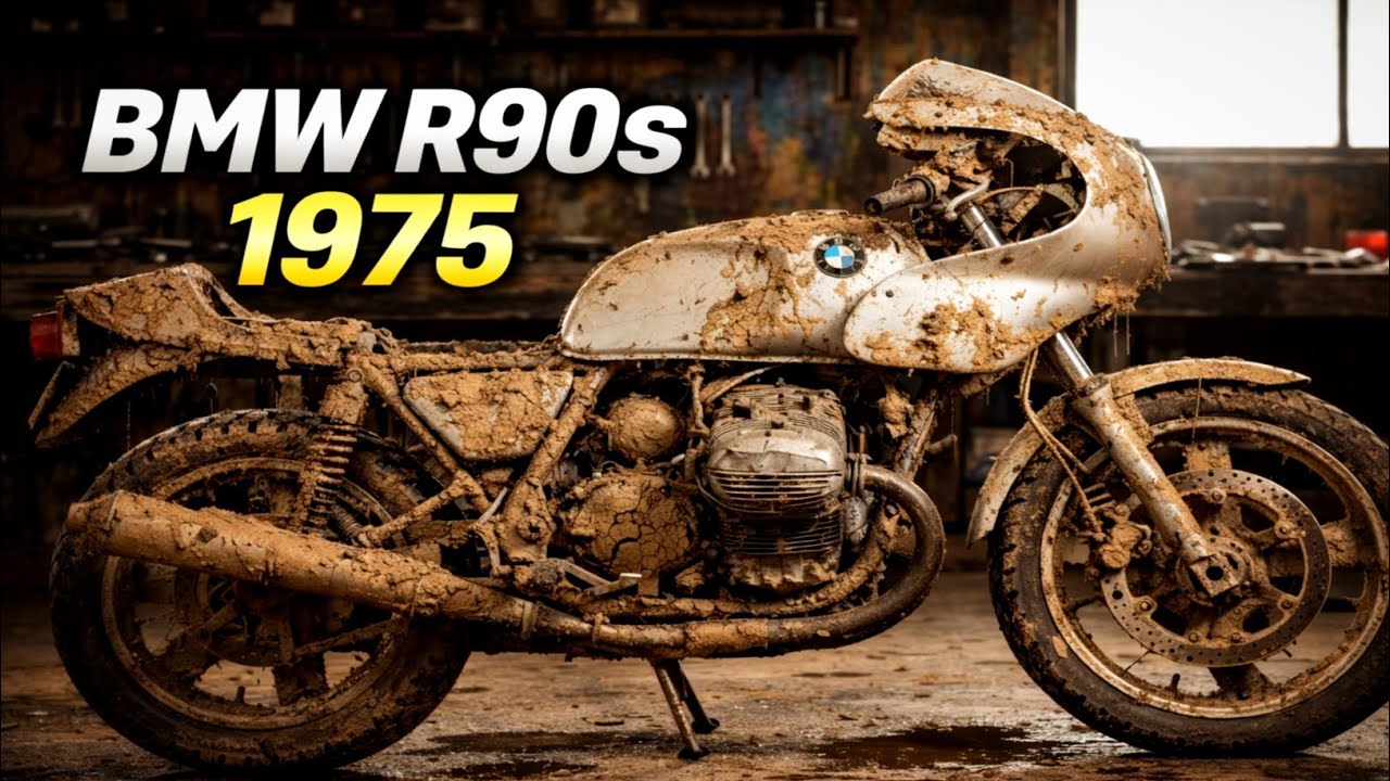 ASMR Motorcycle Restoration | Abandoned Silver BMW R90S 1975 Full Rebuild