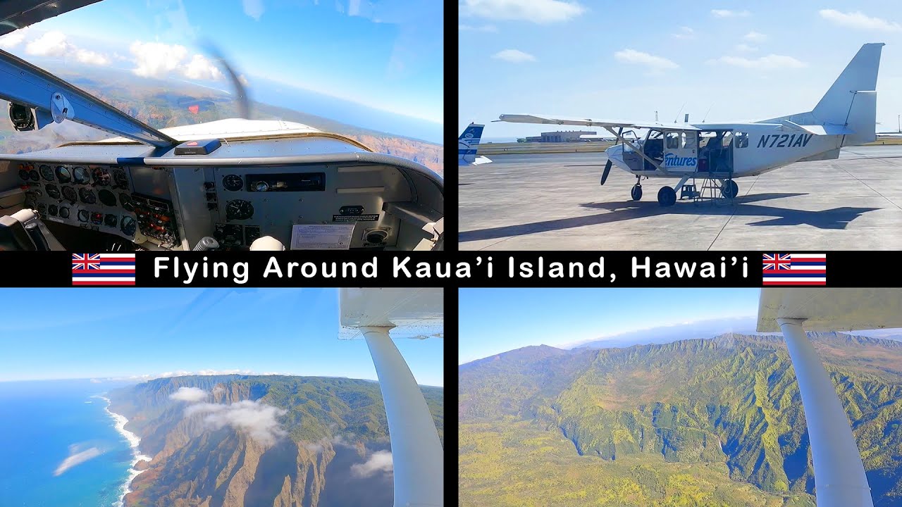 Air Ventures Hawaii FULL Tour of Kaua'i Island on a Gippsland GA8