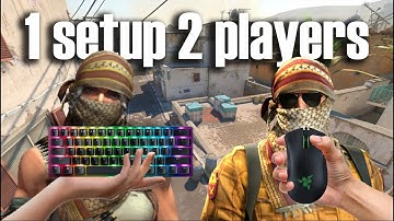 1 SETUP 2 PLAYERS | We split a Keyboard and Mouse | Counter Strike 2