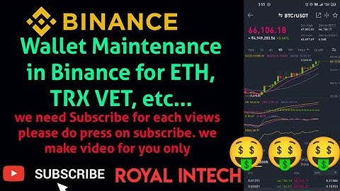 Wallet Maintenance in Binance for ETH, TRX, VET, etc.| Withdrawl will be suspended| @JinXpirefactz
