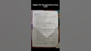 10th class English Solved Mcqs Rawalpindi board Group 2 paper 10th class English paper 2025