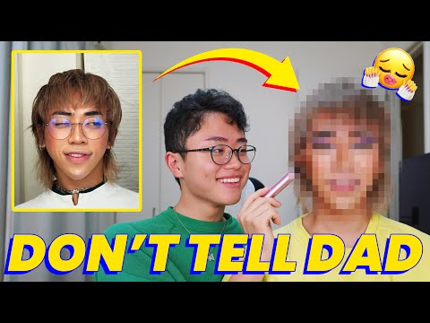 My GAY Brother Does My DRAG Makeup *don't tell dad* | worldofxtra