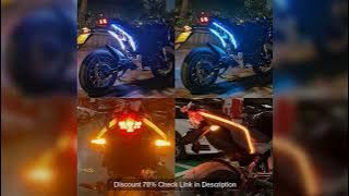 2pcs Motorcycle Turn Signal Lamp LED Daytime Running Lights Tail Light DRL Waterproof Decoration Str