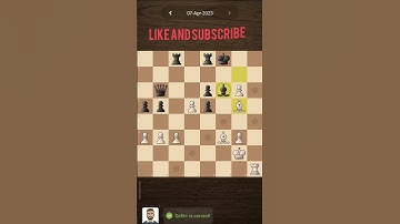 chess.com Daily puzzles🧩 7th April 2023 #chess #shorts #shortvideo #chesspuzzle
