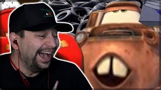 WHAT'S HAPPENING?! 😂 - YTP: Lightning McQueen and the Quest for Tires REACTION!