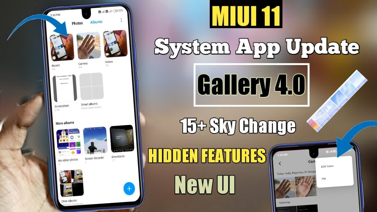 MIUI 11 System App Update Gallery App 4.0 Color Pop 15+ sky Change