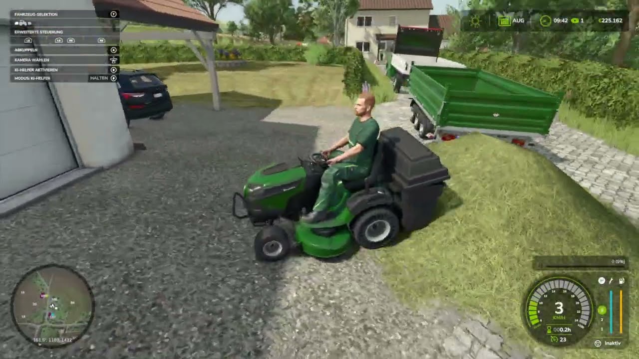 LS 25 die erste Baustelle ruft! Rasen mähen auf der Map Pallegney