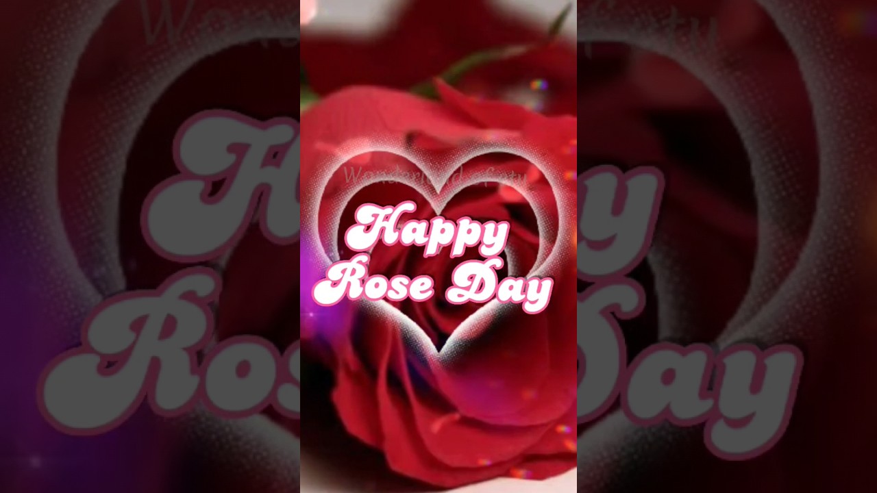 Happy Rose Day status.  