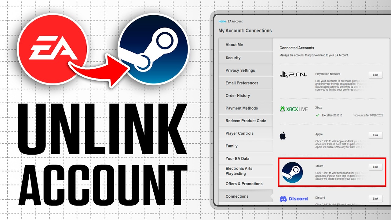 How To Unlink EA Account on Steam (Updated 2026) - YouTube