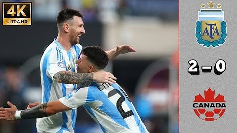 Argentina vs Canada 2 - 0 Highlight Match. Copa Amireca 2024.