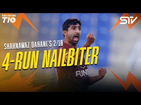 Shahnawaz Dahani Defends 4! 2/10 in Final-Over Drama | Abu Dhabi T10 Highlights | ZR1