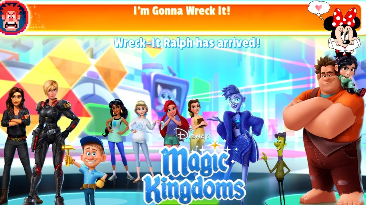 beautycon ALL WRECK IT RALPH CHARACTERS + DISNEY PRINCESS COSTUMES in Disney Magic Kingdoms