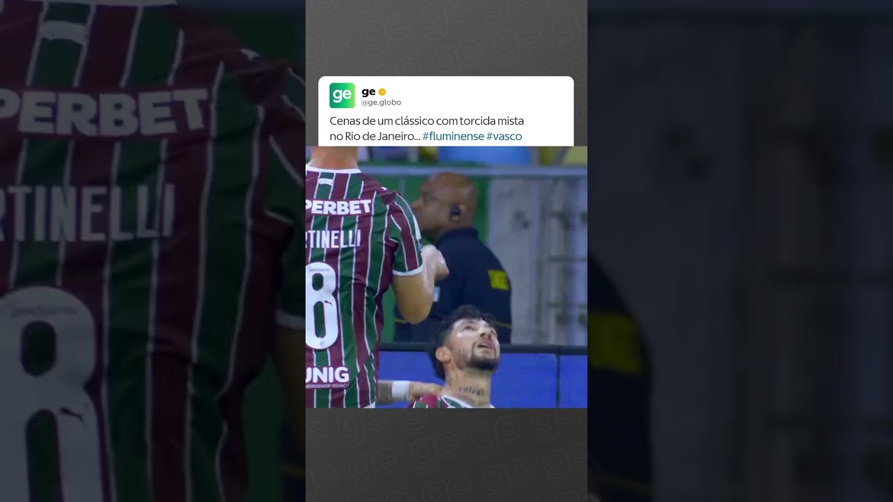CENAS DE CLÁSSICO COM TORCIDA MISTA NO RIO DE JANEIRO | #shorts | ge.globo