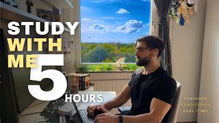 5H Study With Me 📚 | 50/10 Pomodoro | Engineering Student ⚙️