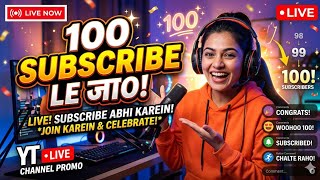 🛑live🛑. YouTube Channel Promotion || Live Promotion || 1000 SUBSCRIBERS 2 मिनट में ले