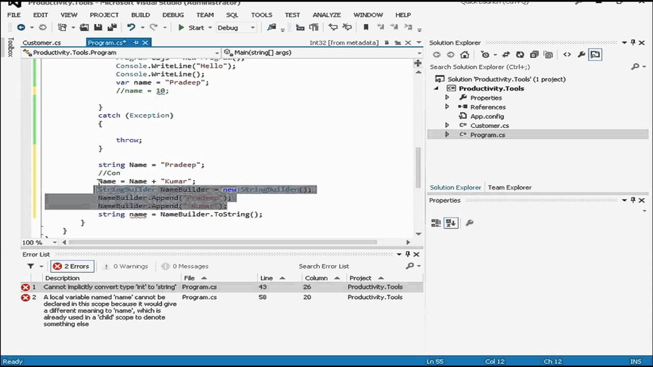 C# Programming Tutorial - Manipulating Strings - YouTube