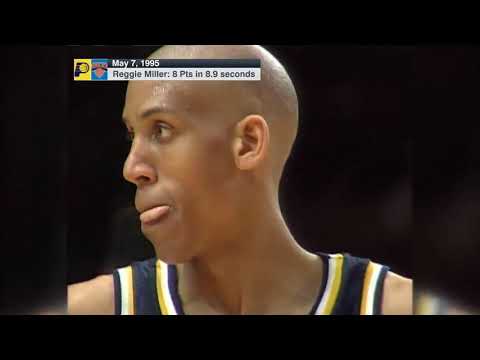 Reggie Miller scores