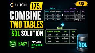🔥 LeetCode 175 – Combine Two Tables | SQL Solution