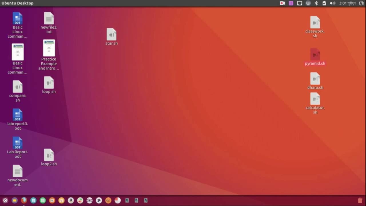 A sample calculator, Pyramid of stars in linux tutorial - YouTube