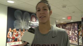 UConn Women's Basketball practices before opening their season at Ohio State