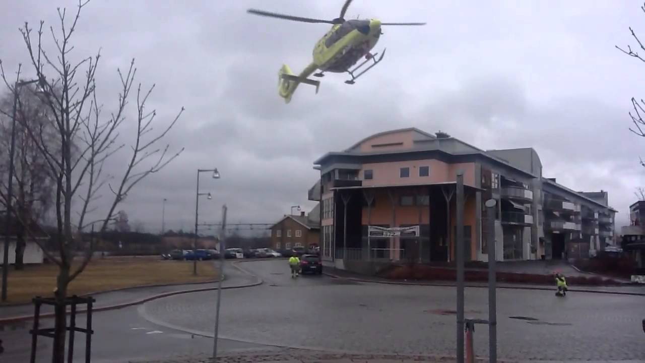 Luftambulanse landing i Årnes