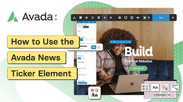 How to Use the Avada News Ticker Element
