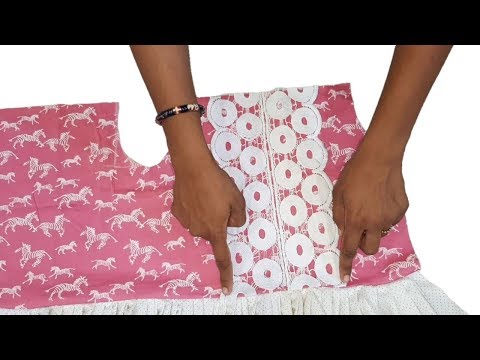 New Pattern And Designer Baby Top Full Tutorial By Simple Cutting