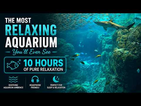 The Aquarium You'll Never Want to Leave 🐠 | 10 Hours of Relaxing Aquarium Ambience
