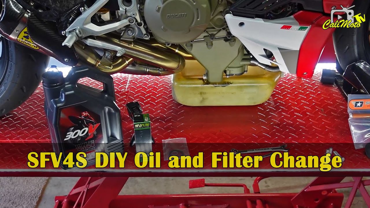 2020 Ducati Streetfighter V4 S DIY Oil and Filter Change YouTube