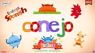📖 Fun Learning Alert | Endless Alphabet Teaches "CONEJO" in Spanish for Toddlers 🐰 screenshot 2