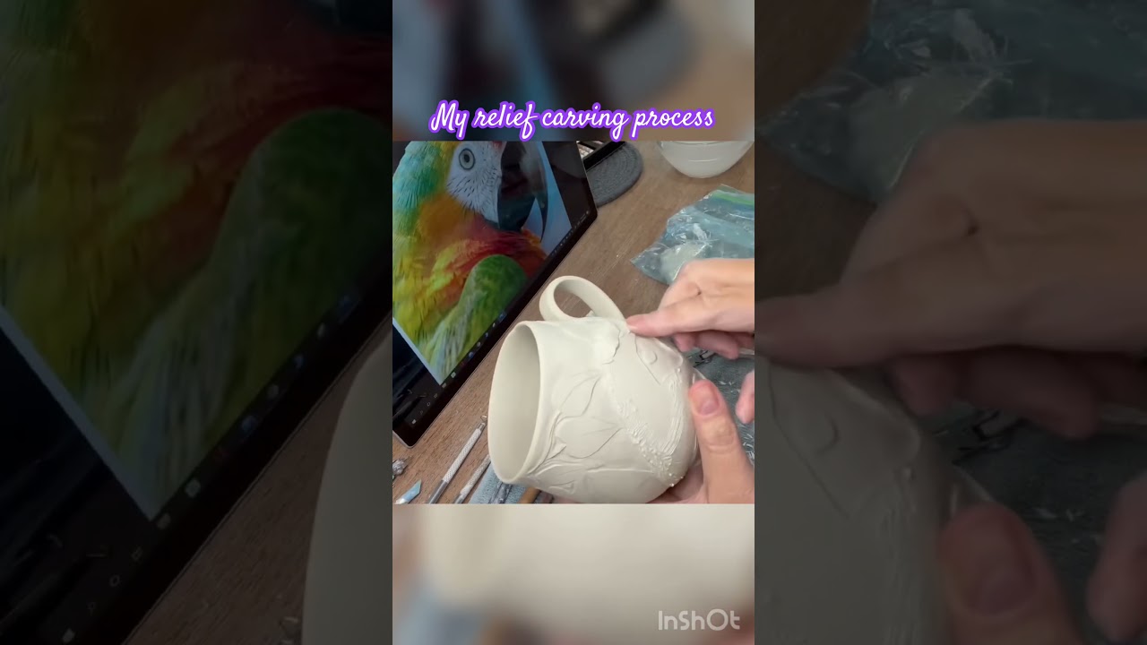 A glimpse of my relief carving process 