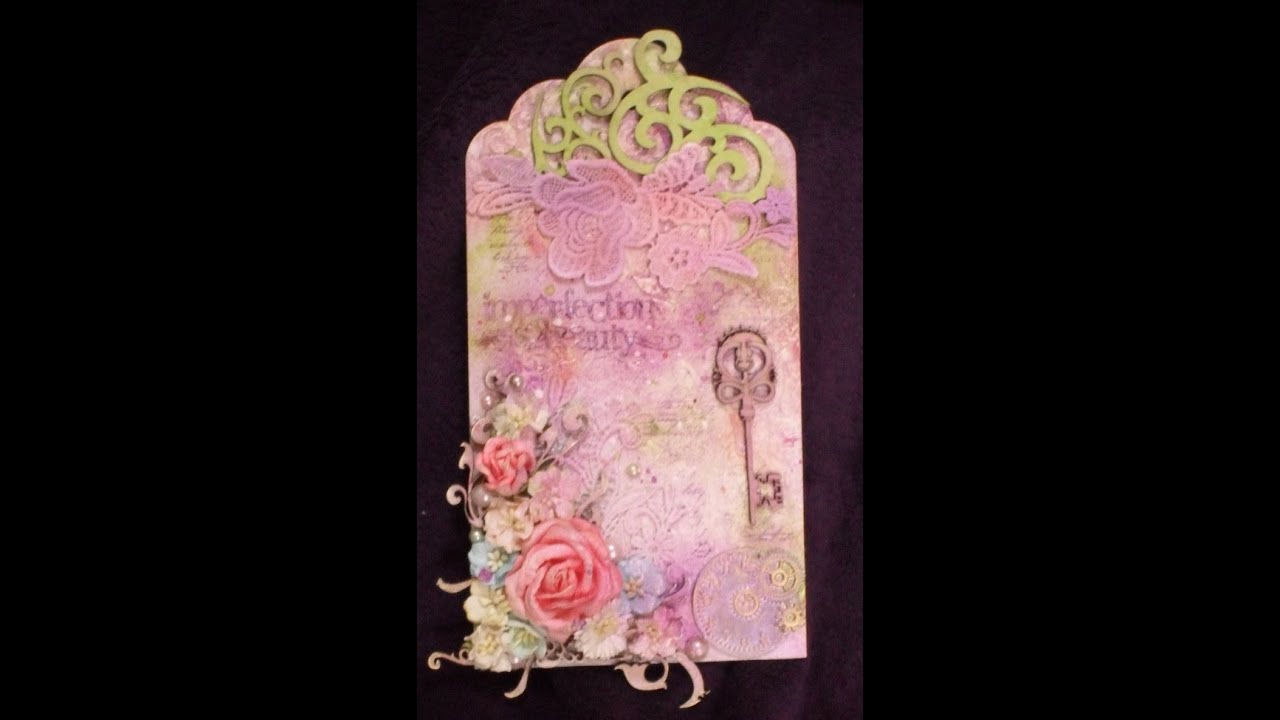 Mixed media tag Tutorial - YouTube