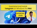 How to Download & Install Telegram Desktop on Windows 10/11 (2025) | Fast & Secure Messaging App